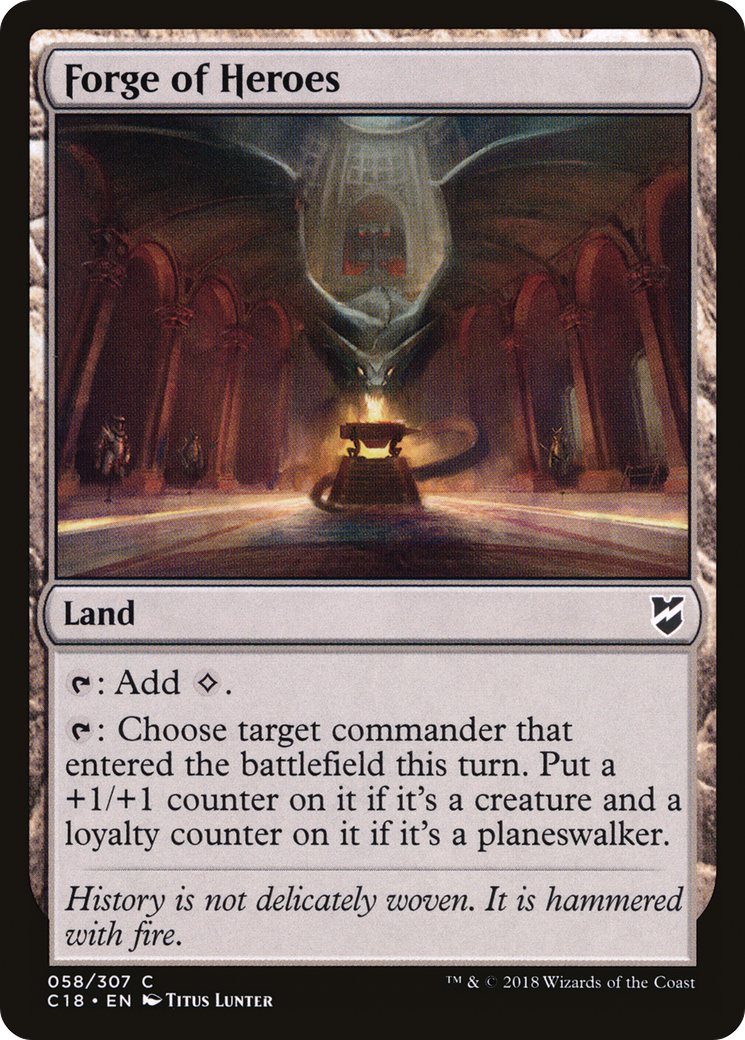 Forge of Heroes (C18-058) [Commander 2018] MTG Single Wizards of the Coast