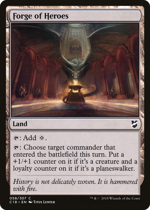 Forge of Heroes (C18-058) [Commander 2018] MTG Single Wizards of the Coast