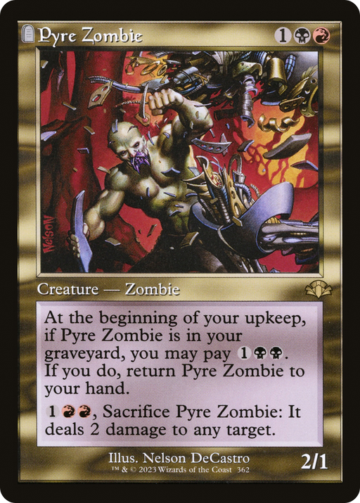Pyre Zombie (DMR-362) [Dominaria Remastered] Foil MTG Single Wizards of the Coast