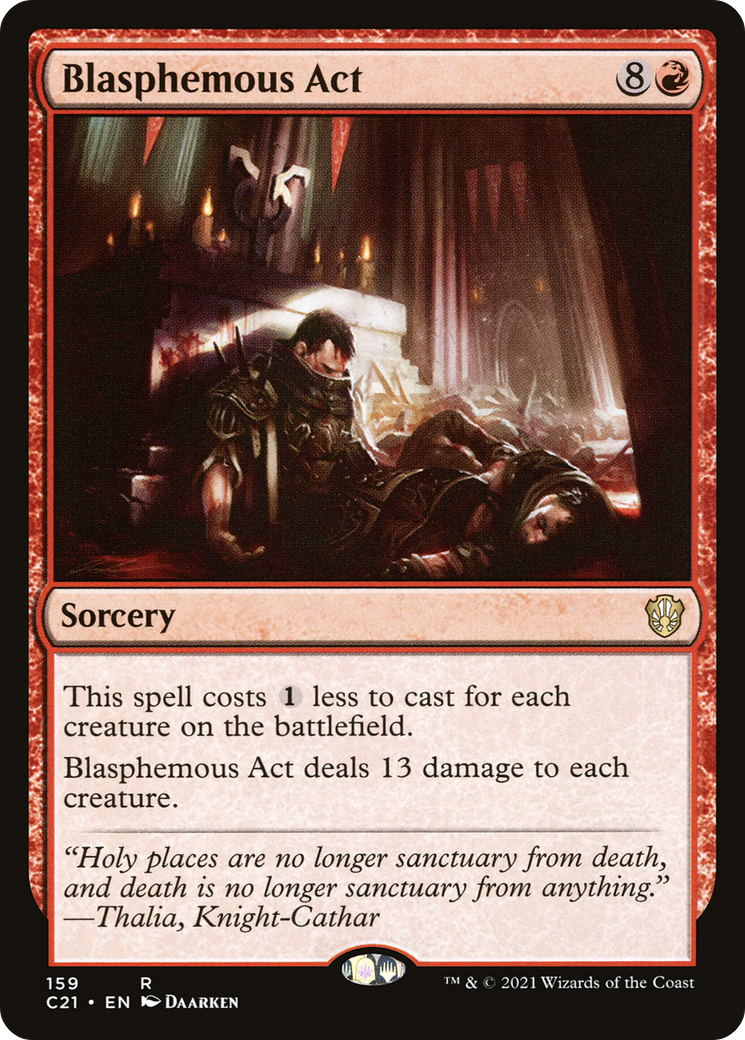 Blasphemous Act (C21-159) [Commander 2021] MTG Single Wizards of the Coast