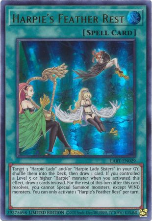 Harpie's Feather Rest [LART-EN029] Ultra Rare Yugioh Single Yu-Gi-Oh!   