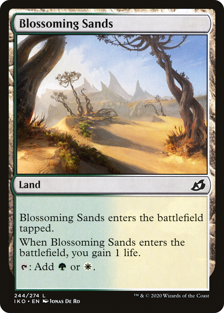Blossoming Sands (IKO-244) [Ikoria: Lair of Behemoths] Foil MTG Single Wizards of the Coast