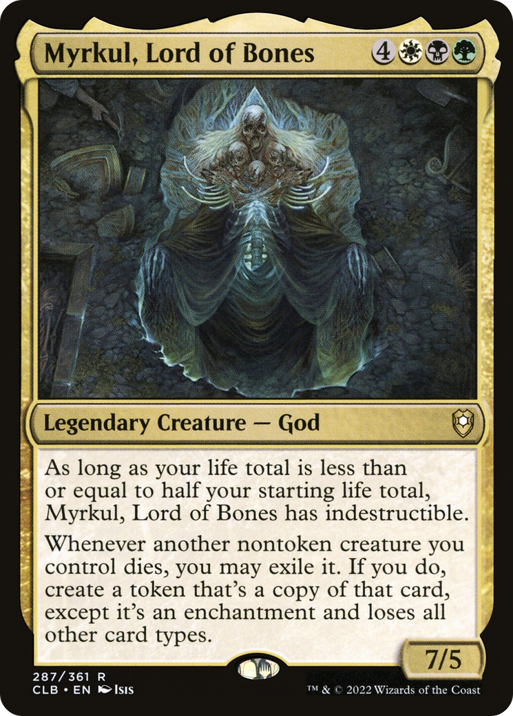 Myrkul, Lord of Bones (CLB-287) [Commander Legends: Battle for Baldur's Gate] MTG Single Wizards of the Coast