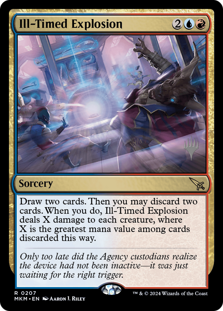 Ill-Timed Explosion (PPMKM-207) [Murders at Karlov Manor Promos] MTG Single Wizards of the Coast