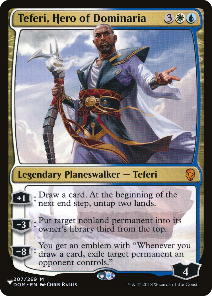 Teferi, Hero of Dominaria (LIST-DOM-207) [Mystery Booster] The List MTG Single Wizards of the Coast