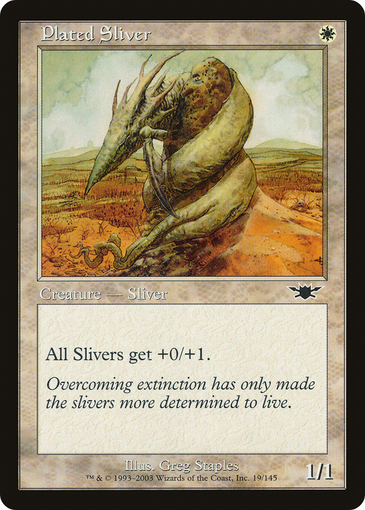 Plated Sliver (LGN-019) [Legions] Foil MTG Single Wizards of the Coast