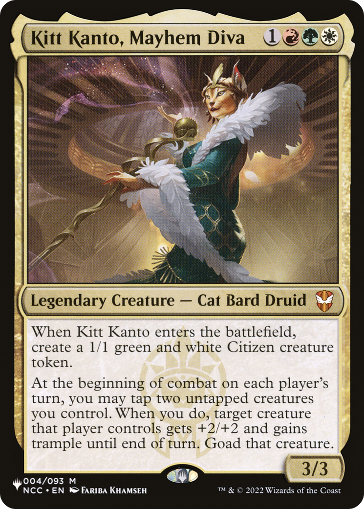 Kitt Kanto, Mayhem Diva (LIST-NCC-4) [Mystery Booster] The List MTG Single Wizards of the Coast
