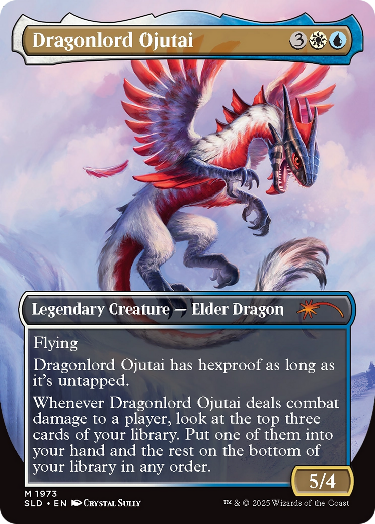 Dragonlord Ojutai (SLD-1973) [Secret Lair] Drop (Borderless) MTG Single Wizards of the Coast
