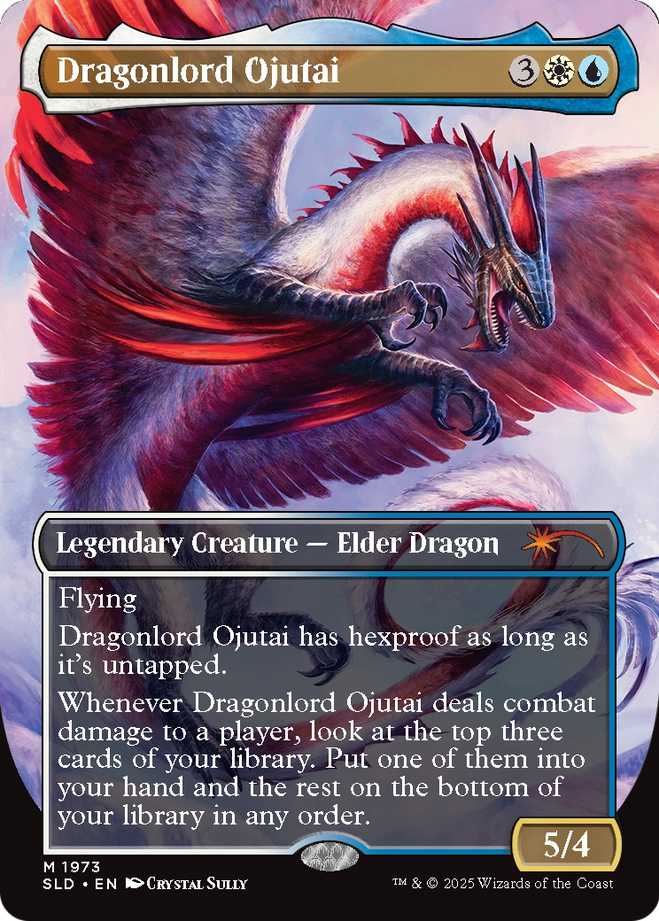 Dragonlord Ojutai (SLD-1973) [Secret Lair] Drop (Borderless) Foil MTG Single Wizards of the Coast
