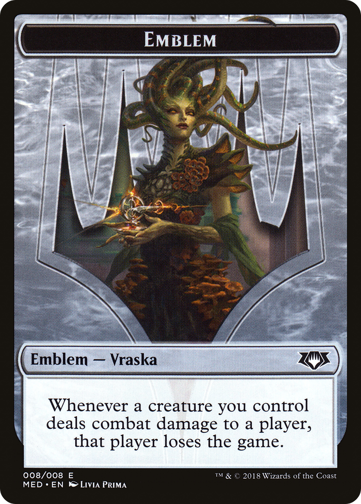 Emblem - Vraska, Golgari Queen (MED-008) [Tokens] Mythic Edition Tokens MTG Single Wizards of the Coast