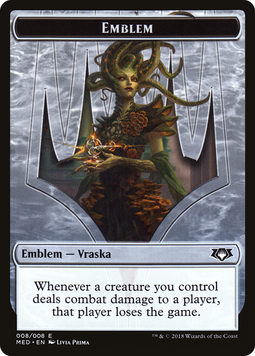 Emblem - Vraska, Golgari Queen (MED-008) [Tokens] Mythic Edition Tokens MTG Single Wizards of the Coast