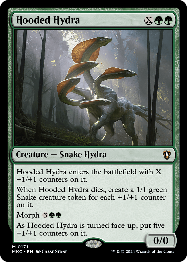 Hooded Hydra (MKC-171) [Murders at Karlov Manor Commander] MTG Single Wizards of the Coast
