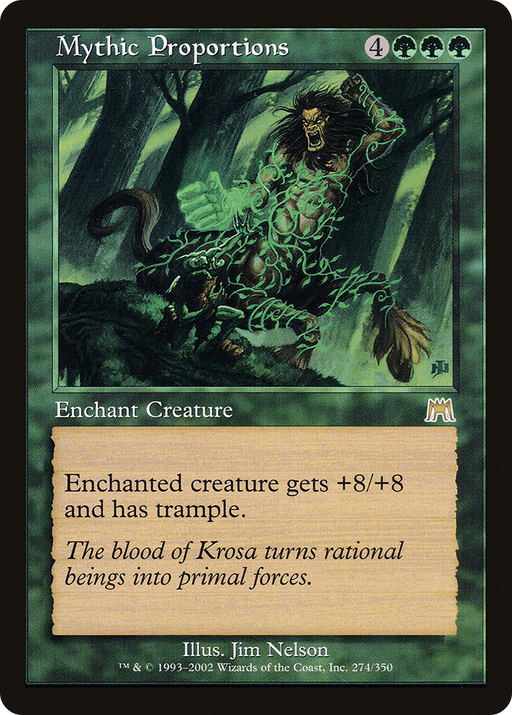 Mythic Proportions (ONS-274) [Onslaught] MTG Single Wizards of the Coast