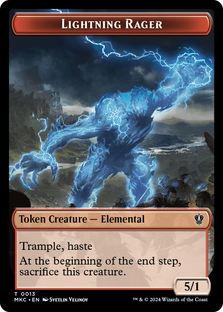 Lightning Rager (TMKC-013) [Tokens] Murders at Karlov Manor Commander Tokens MTG Single Wizards of the Coast