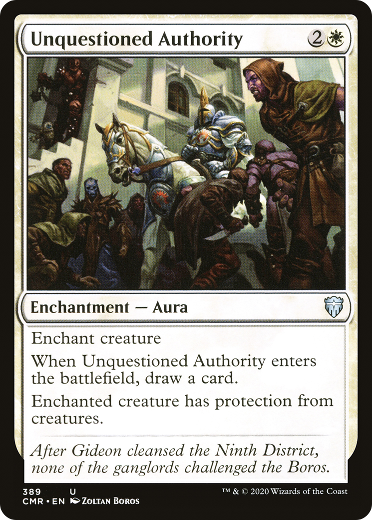 Unquestioned Authority (CMR-389) [Commander Legends] MTG Single Wizards of the Coast