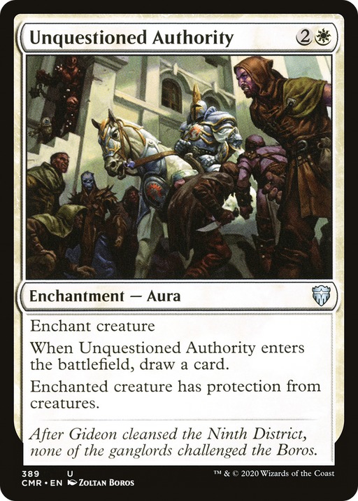 Unquestioned Authority (CMR-389) [Commander Legends] MTG Single Wizards of the Coast