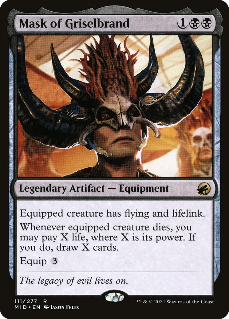 Mask of Griselbrand (MID-111) [Innistrad: Midnight Hunt] Foil MTG Single Wizards of the Coast