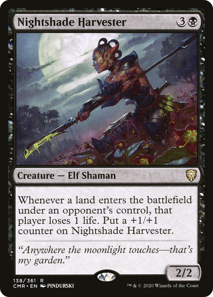 Nightshade Harvester (CMR-138) [Commander Legends] MTG Single Wizards of the Coast