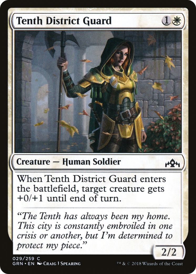 Tenth District Guard (GRN-029) [Guilds of Ravnica] MTG Single Wizards of the Coast