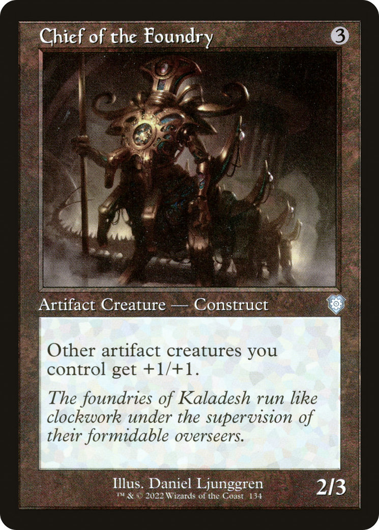 Chief of the Foundry (BRC-134) [The Brothers' War Commander] MTG Single Wizards of the Coast