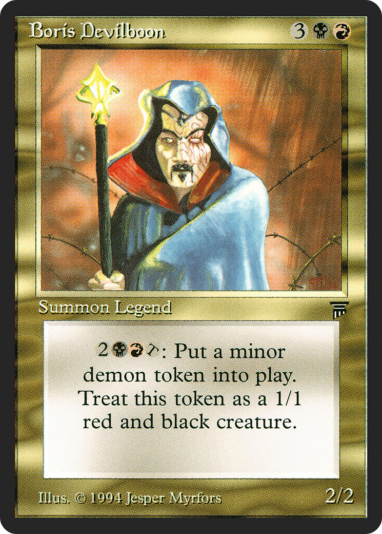 Boris Devilboon (LEG-) [Oldschool] Legends MTG Single Wizards of the Coast