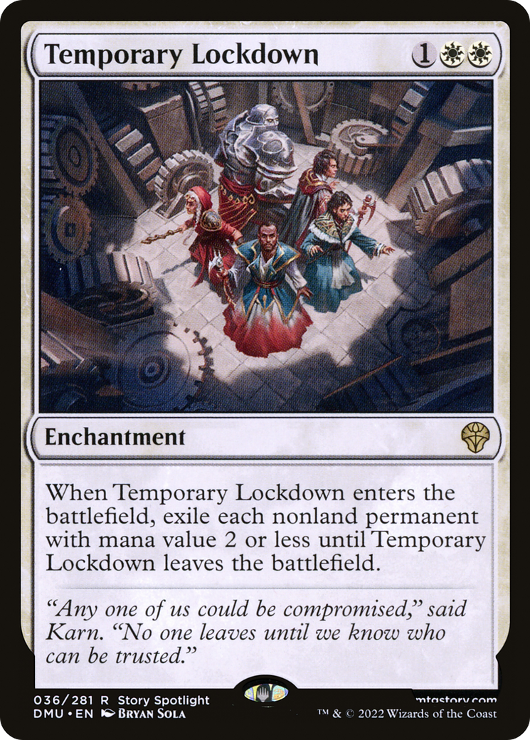 Temporary Lockdown (DMU-036) [Dominaria United] MTG Single Wizards of the Coast