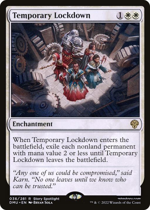 Temporary Lockdown (DMU-036) [Dominaria United] Foil MTG Single Wizards of the Coast