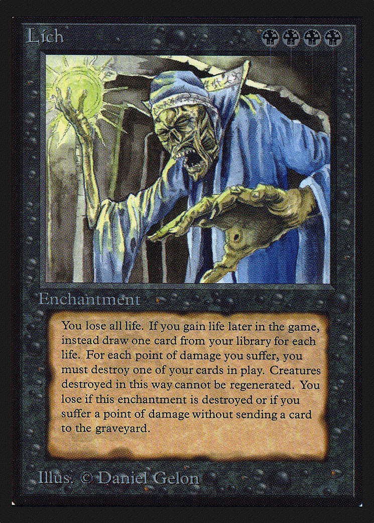 Lich (IED-114) [Intl. Collectors' Edition] MTG Single Wizards of the Coast