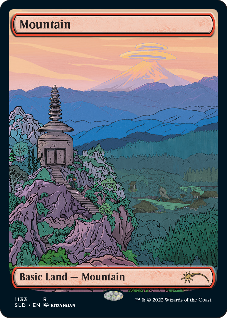 Mountain (1133) (SLD-1133) [Secret Lair] Drop MTG Single Wizards of the Coast