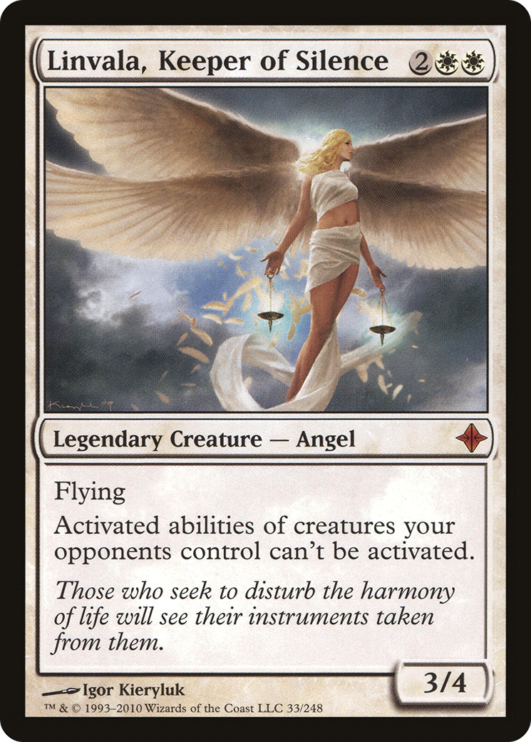 Linvala, Keeper of Silence (ROE-033) [Rise of the Eldrazi] MTG Single Wizards of the Coast