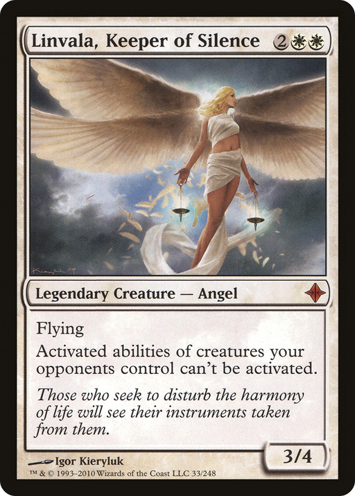 Linvala, Keeper of Silence (ROE-033) [Rise of the Eldrazi] Foil MTG Single Wizards of the Coast