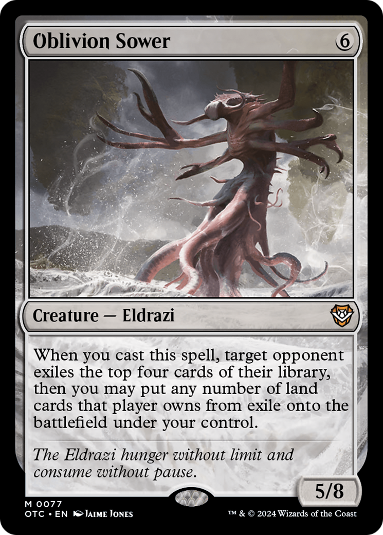 Oblivion Sower (OTC-077) [Outlaws of Thunder Junction Commander] MTG Single Wizards of the Coast