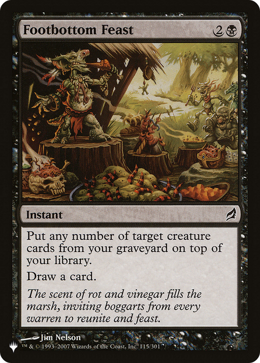 Footbottom Feast (LIST-LRW-115) [Mystery Booster] The List MTG Single Wizards of the Coast