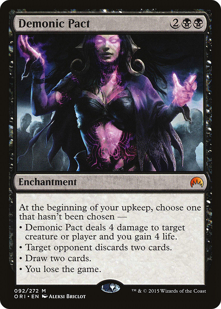 Demonic Pact [Magic Origins] MTG Single Magic: The Gathering