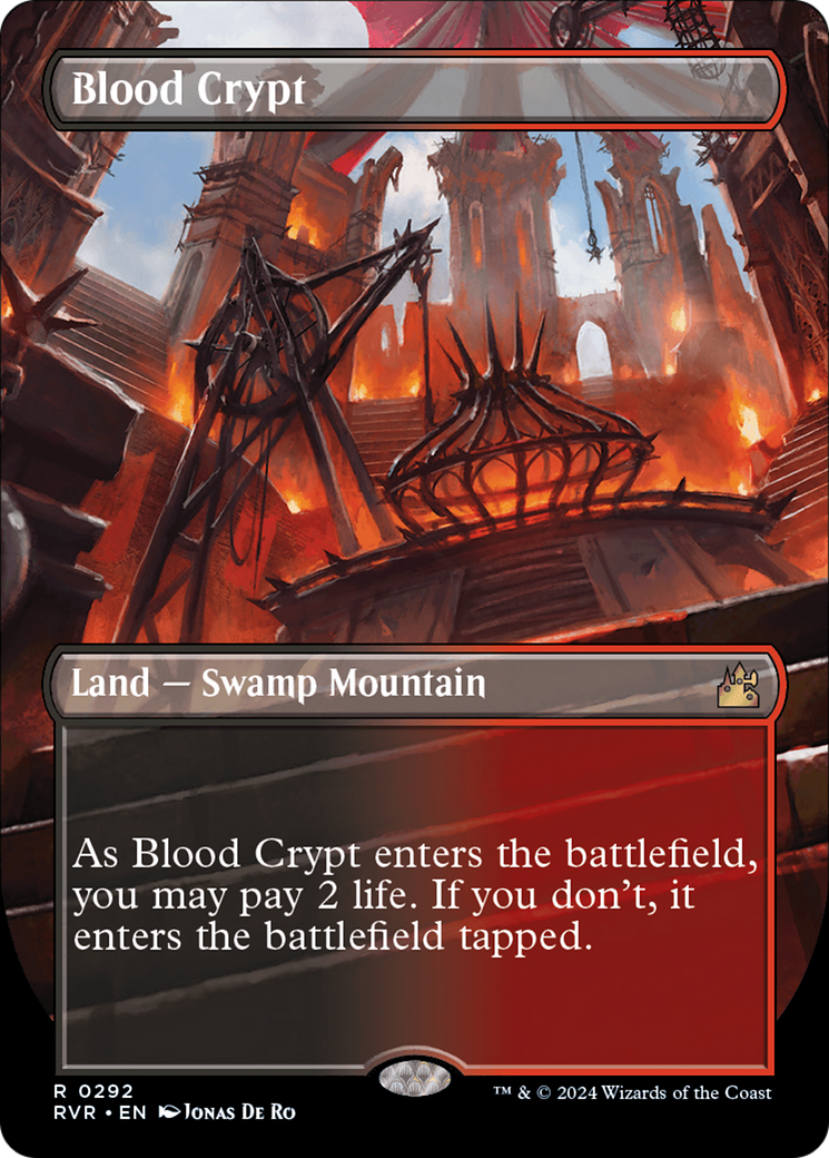 Blood Crypt (RVR-292) [Ravnica Remastered] (Borderless) Foil MTG Single Wizards of the Coast