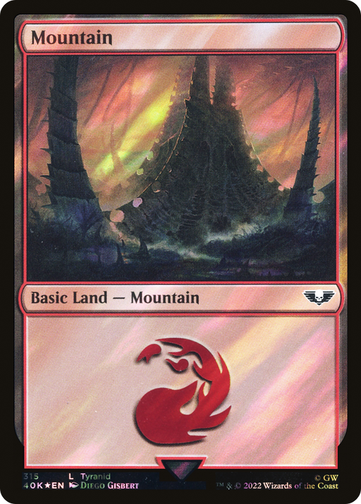 Mountain (40K-315★) [Warhammer 40,000 Commander] Foil MTG Single Wizards of the Coast