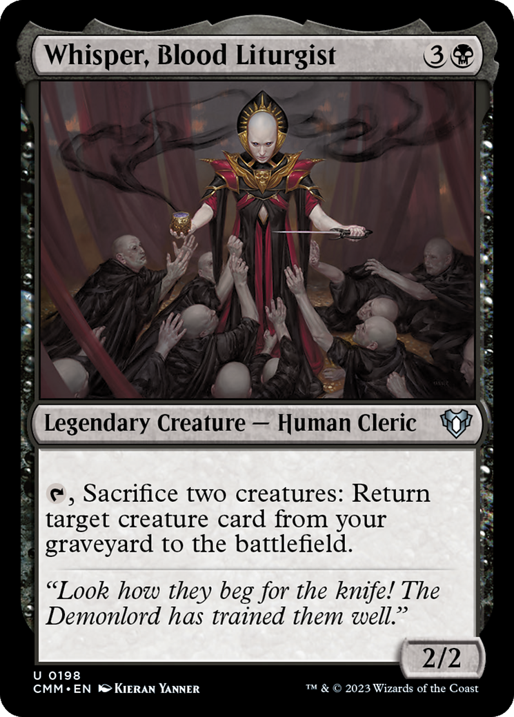 Whisper, Blood Liturgist (CMM-198) [Commander Masters] Foil MTG Single Wizards of the Coast