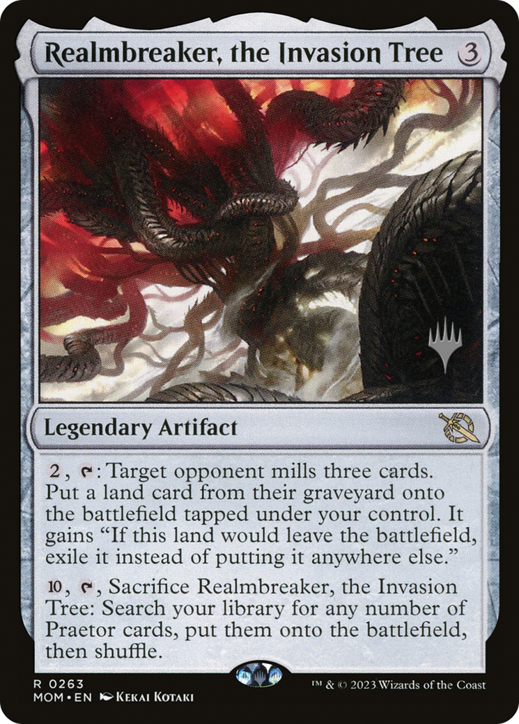 Realmbreaker, the Invasion Tree (PPMOM-263) [March of the Machine Promos] Foil MTG Single Wizards of the Coast