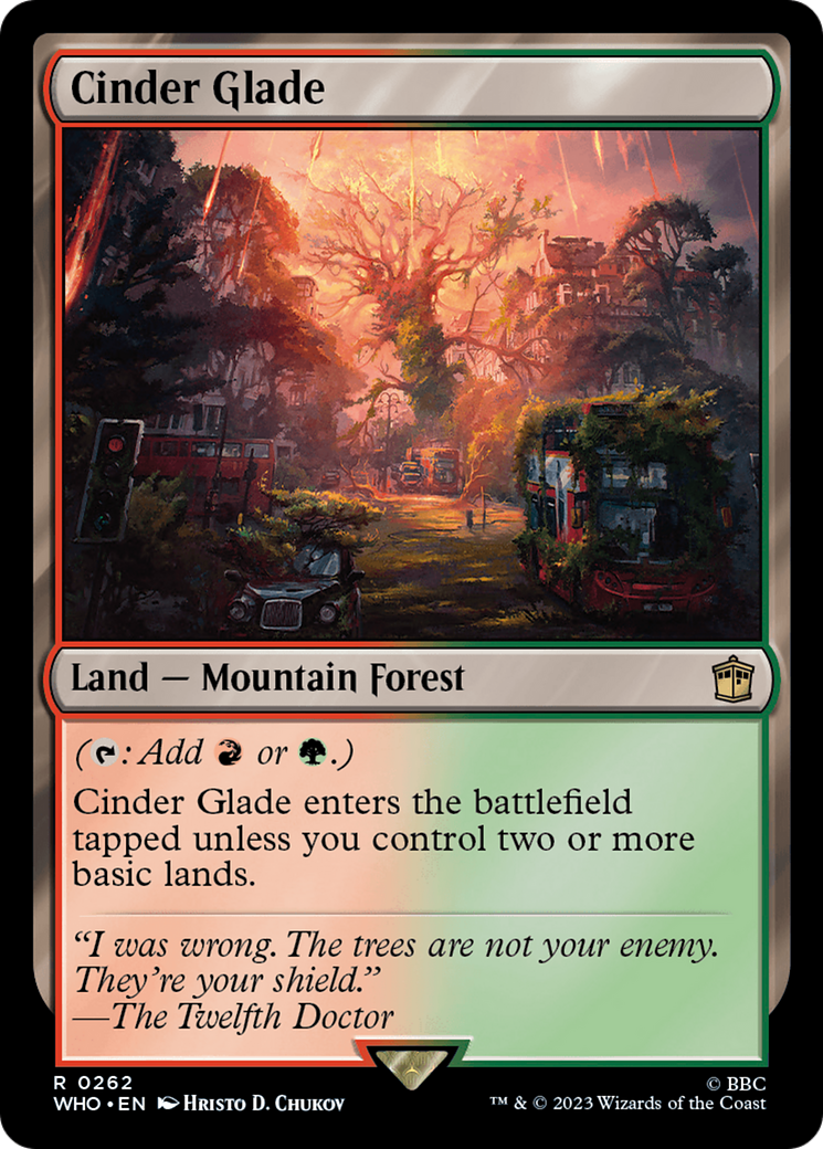 Cinder Glade (WHO-262) [Doctor Who] MTG Single Wizards of the Coast