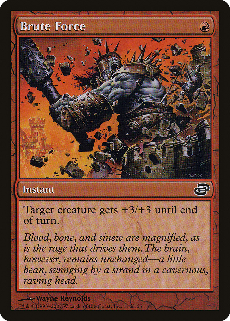 Brute Force (PLC-116) [Planar Chaos] (colorshifted) Foil MTG Single Wizards of the Coast