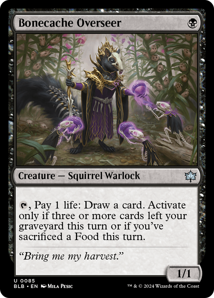 Bonecache Overseer (BLB-085) [Bloomburrow] MTG Single Wizards of the Coast