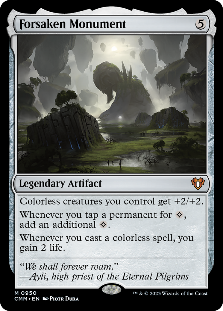 Forsaken Monument (CMM-950) [Commander Masters] MTG Single Wizards of the Coast