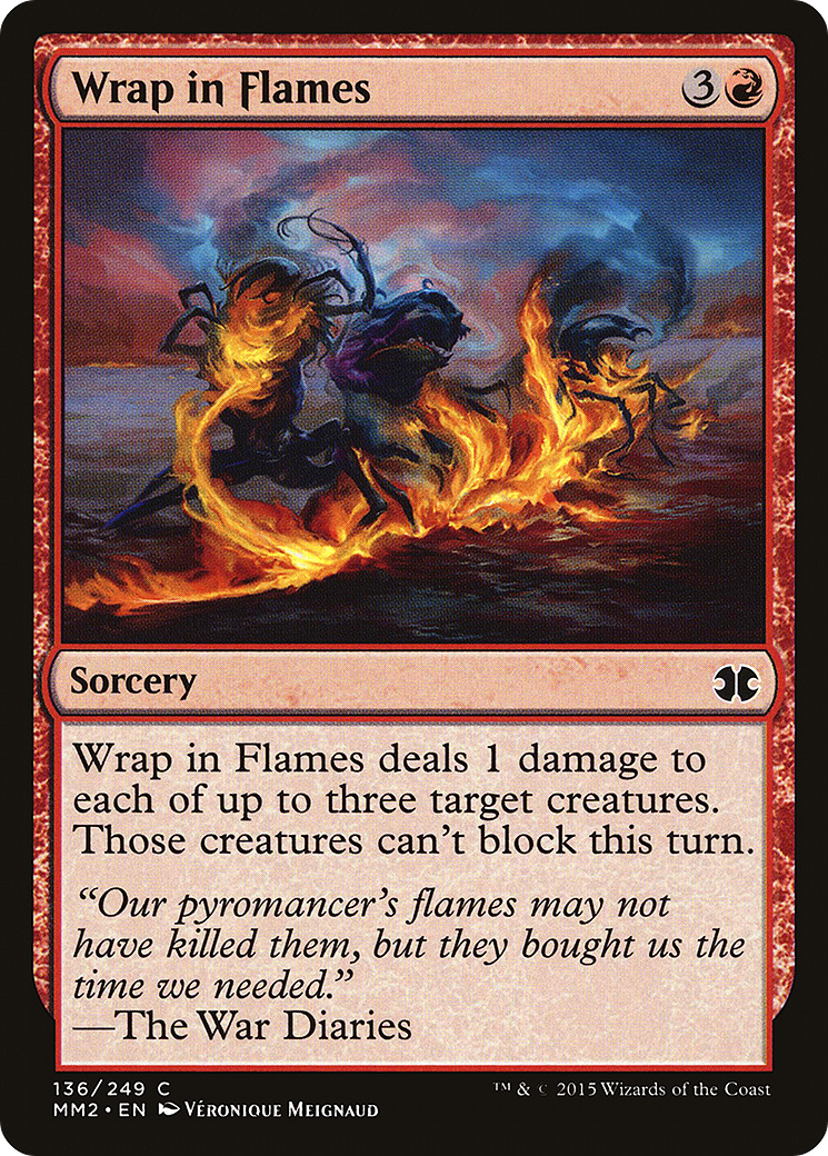 Wrap in Flames (MM2-136) [Modern Masters 2015] Foil MTG Single Modern Masters 2015