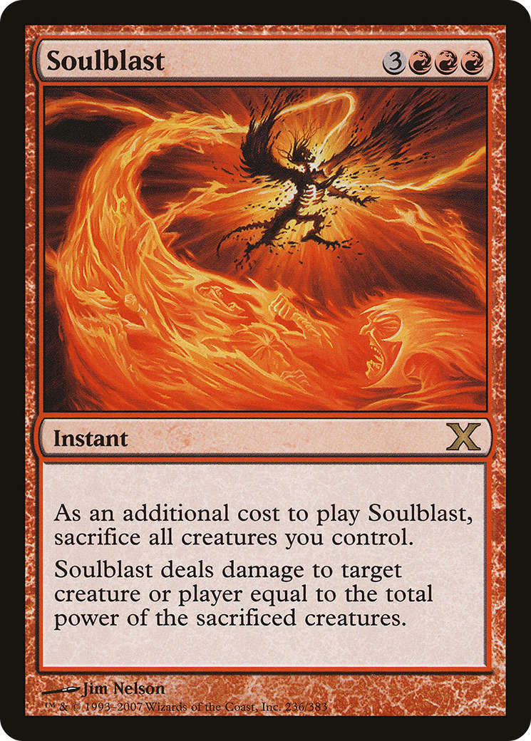 Soulblast (10E-236) [Tenth Edition] Foil MTG Single Wizards of the Coast