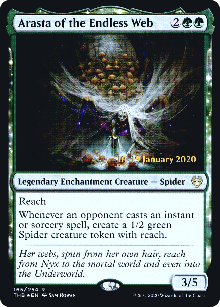 Arasta of the Endless Web (PRE-165) [Theros Beyond Death Promos] Foil MTG Single Wizards of the Coast