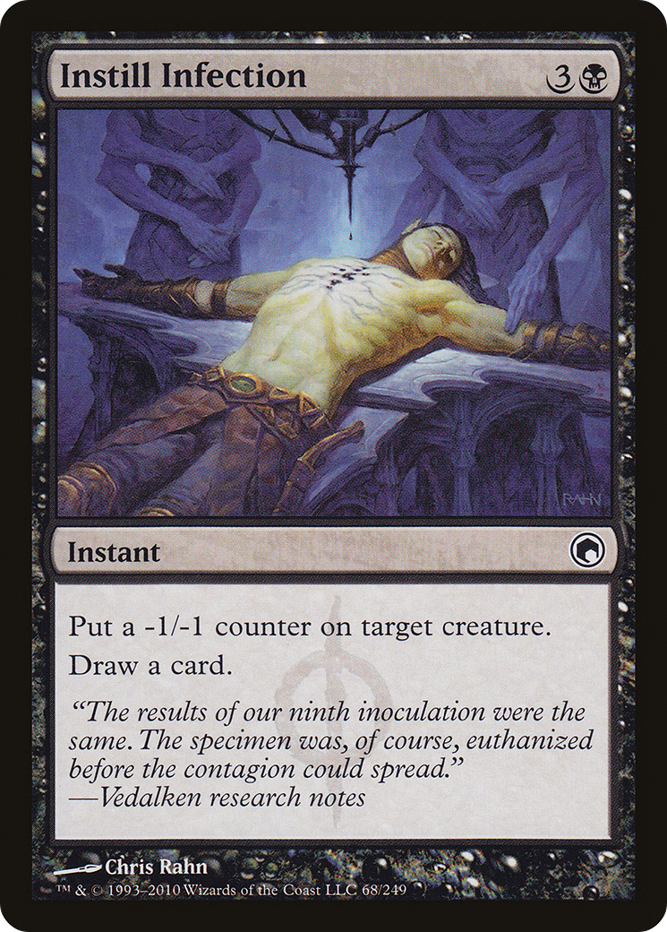 Instill Infection (SOM-068) [Scars of Mirrodin] Foil MTG Single Wizards of the Coast