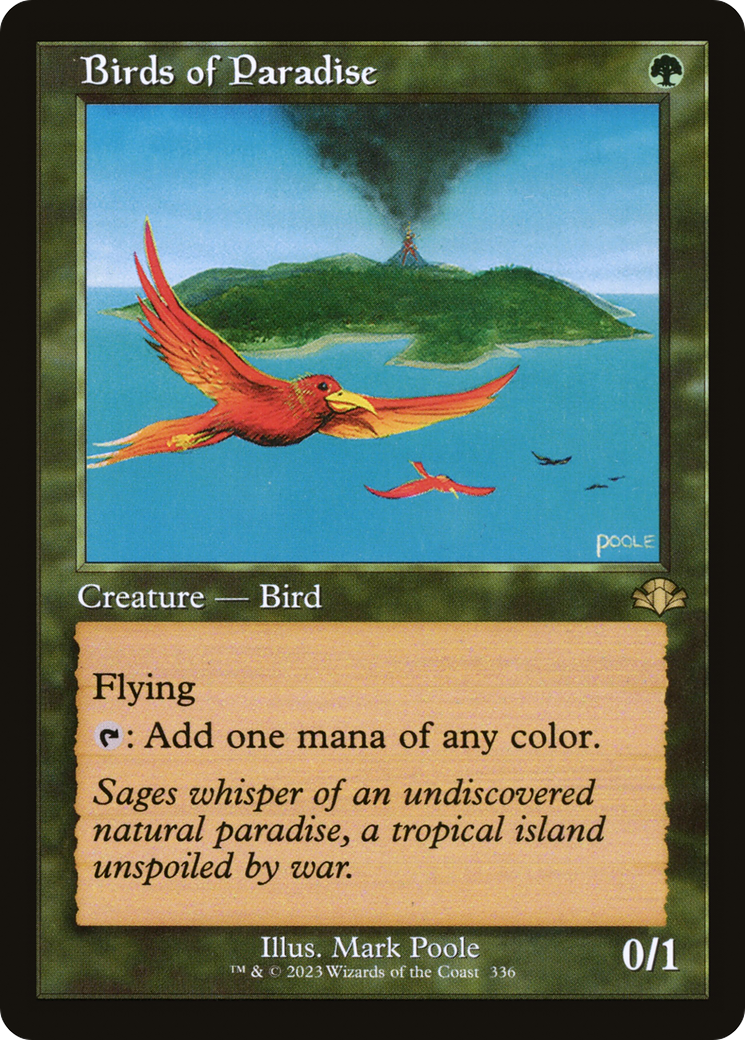 Birds of Paradise (DMR-336) [Dominaria Remastered] Foil MTG Single Wizards of the Coast