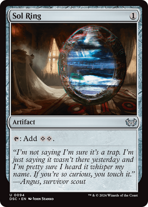 Sol Ring (DSC-094) [Duskmourn: House of Horror Commander] MTG Single Wizards of the Coast