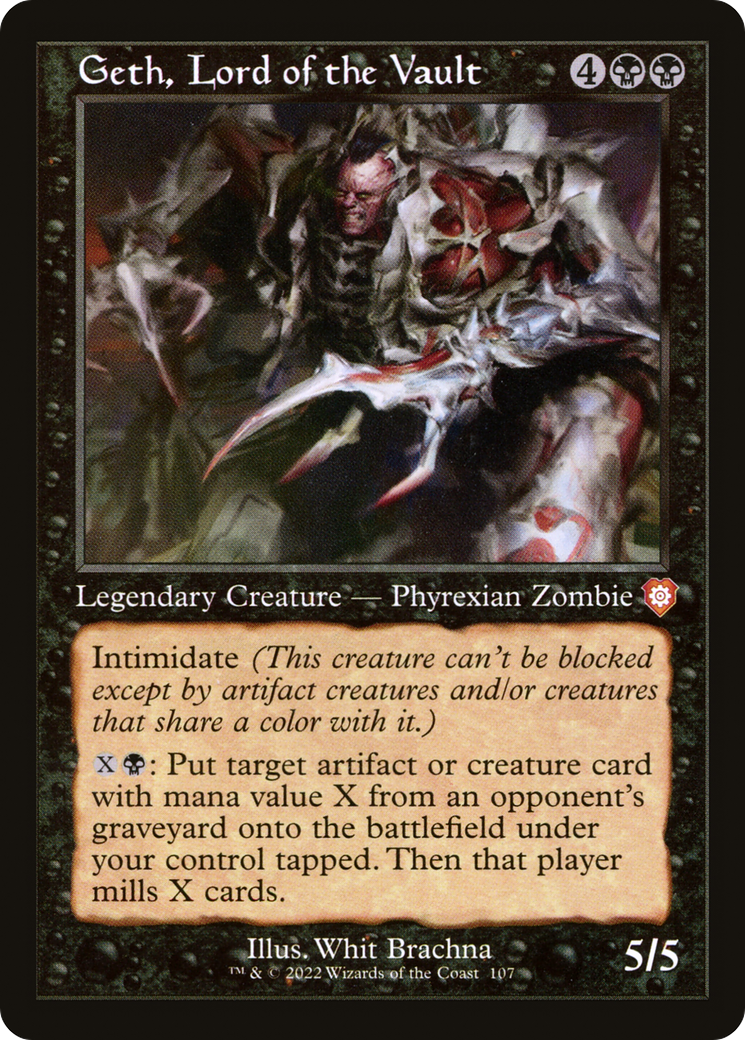 Geth, Lord of the Vault (BRC-107) [The Brothers' War Commander] MTG Single Wizards of the Coast