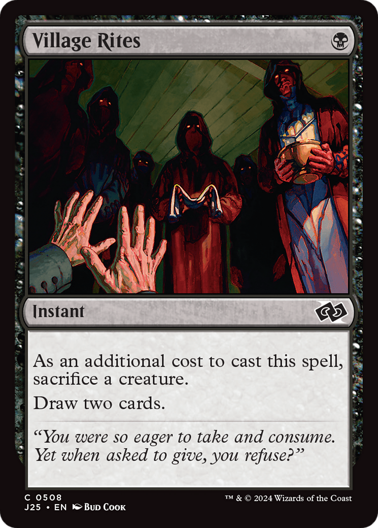 Village Rites (J25-508) [Foundations Jumpstart] MTG Single Wizards of the Coast